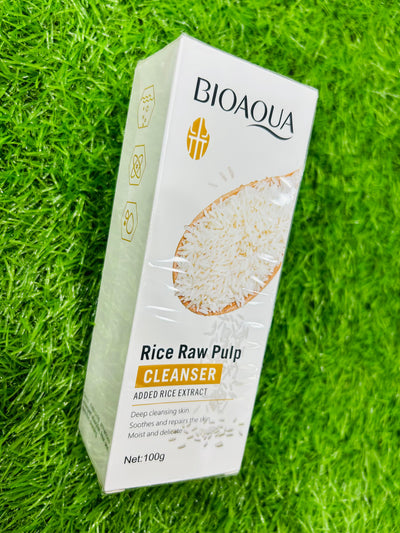 Bioaqua Rice Raw Pulp Skin Whitening Product – Facial Cleanser